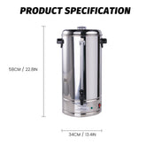 EASYROSE Coffee Urn 100 Cup Coffee Percolator Commercial Coffee Maker with Removable Filter, Perfect For Office, Parties, Catering
